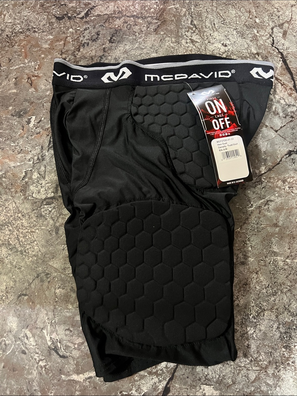 McDavid Men’s Black Padded Athletic Shorts